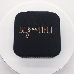 Leatherette Custom Laser Engraved BE You TIFUL Travel Jewelry Case
